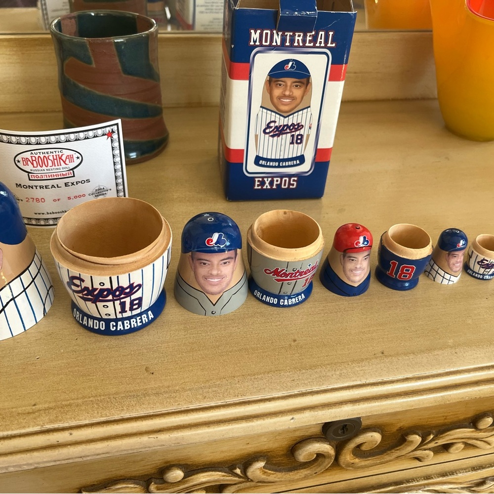 Montreal Expos Orlando Cabrera Russian Nesting Doll (Babooshkah)